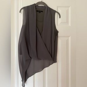 All Saints Beige/Grey Top - Size Us 4